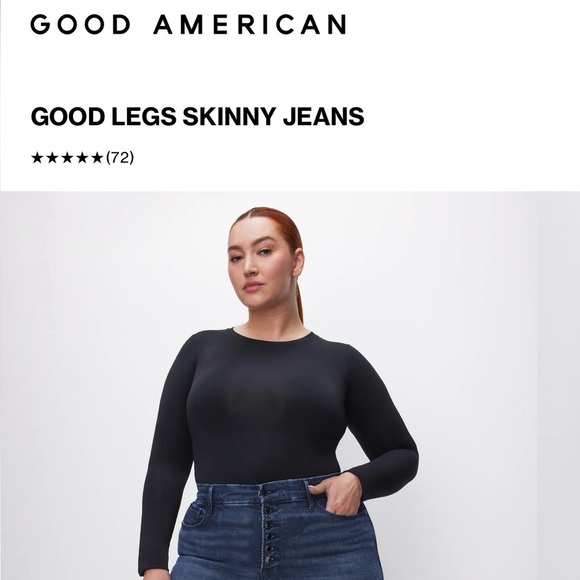 GOOD AMERICAN - GOOD LEGS SKINNY JEANS - Picture 7 of 12